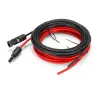 Solarmodulkabel - 2,5 mm, 14 AWG - mit Stecker - schwarz / rot - 1M / 2M / 3M / 5M / 10M