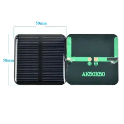 Solar panel - for charging Smartphones / batteries - 2V - 160mA - 50 * 50mm - 10 piecesSolar panels