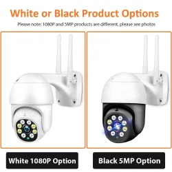 5MP / 1080P - WiFi - P2P - PTZ - 4x Zoom - CCTV-Überwachungskamera - wasserdicht