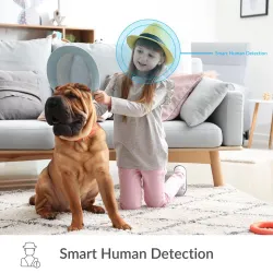 Beveiligingscamera voor binnen - met bewegingsdetectie - WiFi - HD - 1080PBeveiligingscamera's