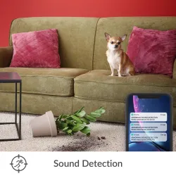 Beveiligingscamera voor binnen - met bewegingsdetectie - WiFi - HD - 1080PBeveiligingscamera's