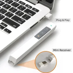 2 in 1 laserpointer - met PPT-controller - draadloos - RF 2.4GLaser Pointers