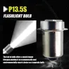 P13.5S PR2 / E10 - LED bulb - 3V / 6V / 12V - 6000K - 2 piecesE10