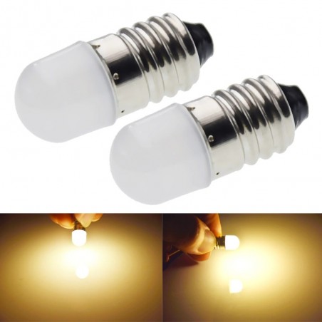 E10 - 1447 - LED bulb - 3V / 6V - 2 pieces