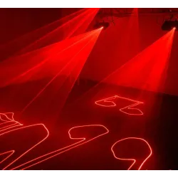 Laserowe światło dyskotekowe / sceniczne - projektor z 2 soczewkami - RGBOświetlenie sceniczne i eventowe