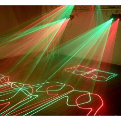Laser Beam Light - 2 lens - ideal for parties - disco - stage