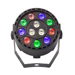 RGBW / UV disco light - LED - wireless - 36W - with remote control
