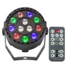 RGBW / UV disco light - LED - wireless - 36W - with remote control
