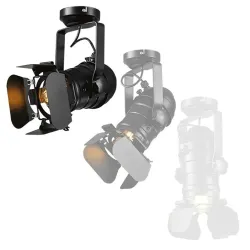 Vintage lampa sufitowa - światło sceniczne - E27 - LED - teatr / sklepyOświetlenie sceniczne i eventowe