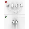 EU-Stecker - Steckdose - mit zwei / dreifachen USB-Anschlüssen