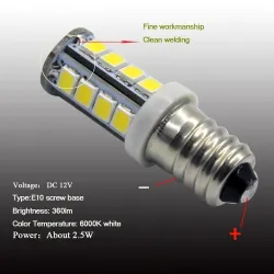 E10 - 1447 - LED bulb - 6V / 12V - 2835SMD - 2 pieces