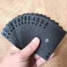 Karty do gry w pokera - czarne / złote / wzór dolara amerykańskiego - wodoodpornePuzzle & gry