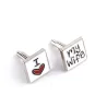 "I Love My Wife" - square cufflinksCufflinks