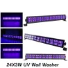 Dubbelrad UV-scenljus - LED-bar - DMX - UV - 3W - för klubb/disco