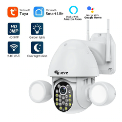 Kamera bezpieczeństwa 3MP CCTV - PTZ - WiFi - HD - z Google Alexa - wodoodpornaBezpieczeństwo w domu