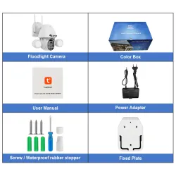 Kamera bezpieczeństwa 3MP CCTV - PTZ - WiFi - HD - z Google Alexa - wodoodpornaBezpieczeństwo w domu