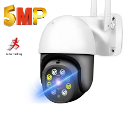 5MP / 1080P - WiFi - P2P - PTZ - 4x zoom - kamera monitoringu CCTV - wodoodporna