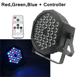 LED Par - płaska lampa sceniczna - RGBW - DMX - z pilotemOświetlenie sceniczne i eventowe