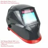 Automatisk mörkare svetshjälm - optisk klass 1111 - 100 * 65 mm - skalle / flammor / blå racer