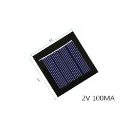 Mini panel słoneczny - 2V 100MA - do ładowalnych baterii 1,2V - z małym silnikiem DCPaneli słonecznych