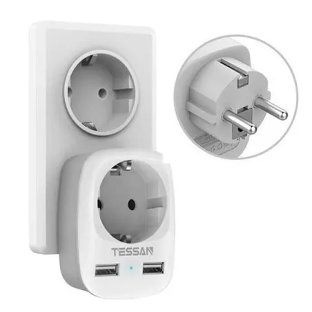 EU-stekker - stopcontact - met dubbele / drievoudige USB-poortenVerlichtingsarmaturen