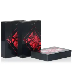 Pokerkaarten - zwart / goud / US dollar patroon - waterdicht - 54 stuksPuzzels & spellen