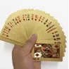 Pokerkaarten - zwart / goud / US dollar patroon - waterdicht - 54 stuksPuzzels & spellen