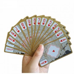 Pokerkaarten - goud getinte draak - transparant - waterdichtPuzzels & spellen