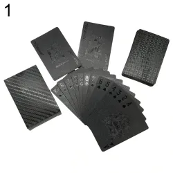 Poker speelkaarten - zwart / goud / US dollar patroon - waterdichtPuzzels & spellen