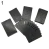 Poker playing cards - black / gold / US dollar pattern - waterproof