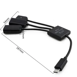 4 w 1 - kabel do ładowania micro 2.0 USB - Host - Hub - OTG - 4-portowy rozdzielaczRozgałęźniki