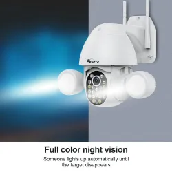 Kamera bezpieczeństwa 3MP CCTV - PTZ - WiFi - HD - z Google Alexa - wodoodpornaBezpieczeństwo w domu
