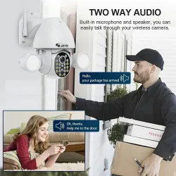 Kamera bezpieczeństwa 3MP CCTV - PTZ - WiFi - HD - z Google Alexa - wodoodpornaBezpieczeństwo w domu