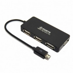 Kabel 4 w 1 - przejściówka - micro USB / HUB / OTG / Host