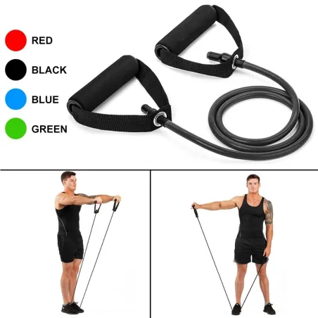 Weerstandsbanden - rubberen trekkoorden - 120cm - fitness / workouts / krachtconditioneringEquipment