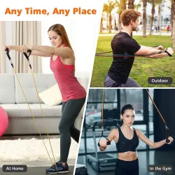 Weerstandsbanden - rubberen trekkoorden - 120cm - fitness / workouts / krachtconditioneringEquipment