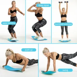 Fitness balance board - abdominal / leg muscles trainer