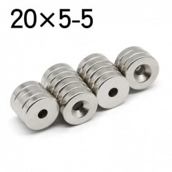 N35N35 neodymium round magnet - 20 * 5-5 - 2pcs / 5pcs / 10pcs / 20pcs