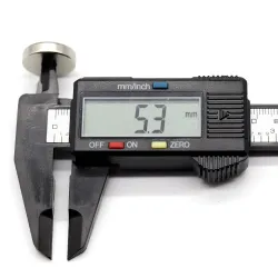 N35 - neodymowy magnes okrągły - 20 * 5 mm - z otworem 5mm - 2 / 20 sztukN35