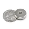 N35 - neodymowy magnes okrągły - 20 * 5 mm - z otworem 5mm - 2 / 20 sztukN35
