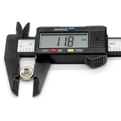 N35 - magnes neodymowy - okrągła tarcza - 12 * 3mm - z otworem 4mm - 10 - 50 sztukN35