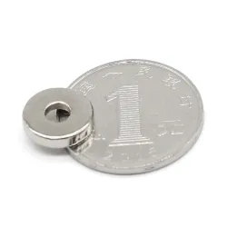N35 - magnes neodymowy - okrągła tarcza - 12 * 3mm - z otworem 4mm - 10 - 50 sztukN35