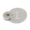 N35 - magnes neodymowy - okrągła tarcza - 12 * 3mm - z otworem 4mm - 10 - 50 sztukN35