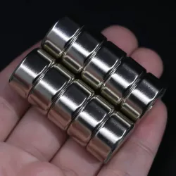 N35 - magnes neodymowy - okrągła tarcza - 20 * 10mm - z otworem 6mmN35