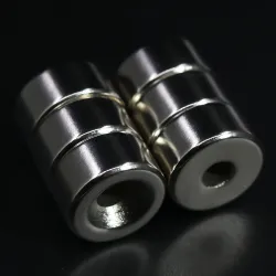 N35 - magnes neodymowy - okrągła tarcza - 20 * 10mm - z otworem 6mmN35