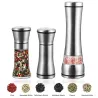 Salt / pepper grinder - adjustable coarseness - stainless steel
