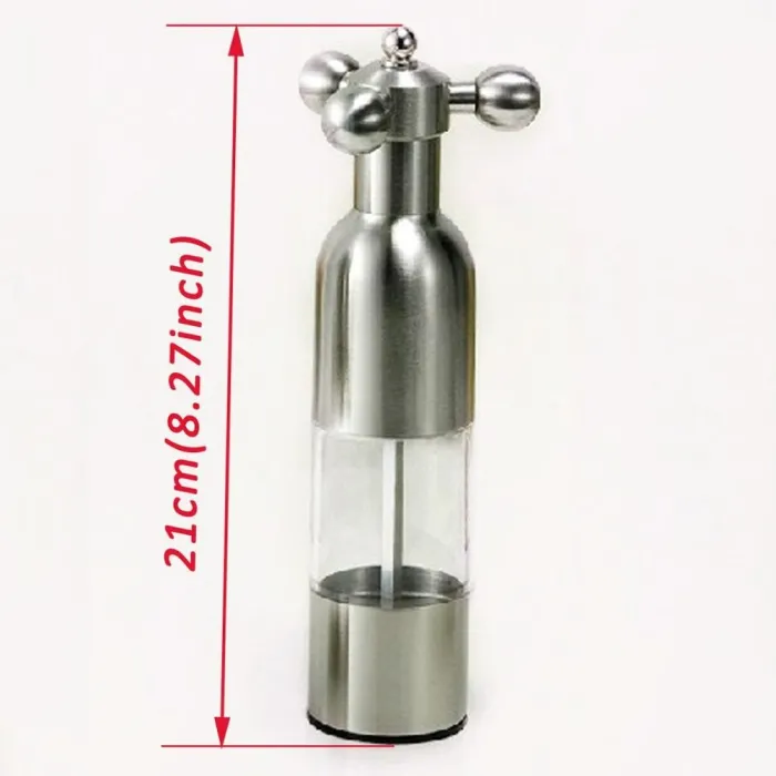 Salt / pepper manual grinder - faucet valve shape - stainless steelMills - Grinders