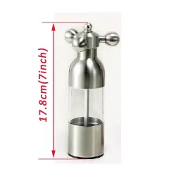 Stainless steel manual salt and pepper grinder - high quality- home decoration