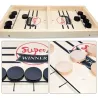 Tafelhockeyspel - met 10 pucks - houten speelgoedHouten