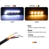 COB running car light - 2 pieces - feather / round - U-shaped